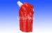 Colorful Printing Spouted Plastic Water Bag Flexible Water Pouch for Travel Drinking
