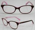 Pink Acetate Optical Eyeglass Frames by Handmade , CE and FDA Standard