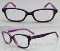 Purple / Orange Hand Made Kids Eyeglasses Frames , Eye Spectacles Frames