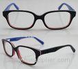 Brown Acetate Kids Glasses Frames , Unisex Optic Glasses Frame