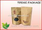 Brown Kraft Paper Bag With Zipper And Window For Food Packaging