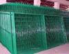 Welded Mesh Fence Panel , Green Welded Metal Mesh Fencing