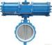 API598 Pneumatic Flanged Butterfly Valve , DN40-1200 Soft Sealing Butterfly Valve