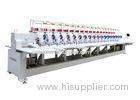 clothes / shoe Flat Bed Multi-Head computer Embroidery Machine