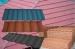 Galvanized Colour Steel Roof Tiles Corrosion Resistant , Blue red Metal Roofing Materials