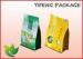 Tea Packaging Flat Bottom Pouch Reclose Zipper Lock Bag 250g 500g 1000g