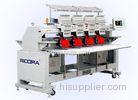 Industry clothes Tubular Embroidery machine , 4 Head commercial embroidery equipment