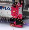 Industrial Auto Tubular Sequin Embroidery machine , 12needle Embroidery Machine