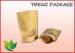 Rectangular Brown Kraft Paper Bag Fertilizers Stand Up Pouch 250G 500G 1000G