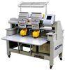 double head embroidery machine , 12 needle Flat Bed Garment Embroidery Machines