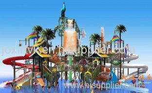 Kids Outside Play Richful Colors Aqua Tower Water Playground Equipment For Water Park