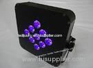 RGBWAU Rechargeable Portable LED Stage Light , Green / Blue / White / Amber / UV Led Lighting