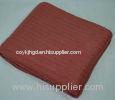 Red Bamboo Throw Blanket , Moisture Absorption Herringbone Blanket