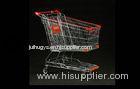 Chrome Plating Cold Wire Shopping Trolley With PVC / PU / TPR Wheel