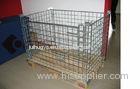 warehouse cage trolley collapsible wire mesh containers