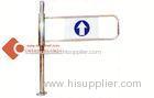 Security entrance round pillar Supermarket Swing Gate sliver IOS CE SGS