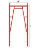 Mobile Electric Galv Safety Durable Aluminum Frame Scaffolding With Drop Lock