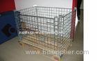 warehouse cage trolley collapsible wire mesh containers