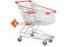 Chrome Metal Wire Shopping carts Asian design 100L