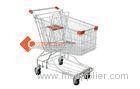 Zinc plated Cold steel Wire Grocery carts Asian design 125L