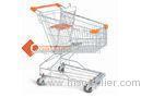 Chrome Plated Metal Supermarket Shopping Cart 100L Asian Design