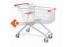 150L Chorme Shopping Trolleys / Shopping Carts Heavy duty