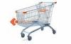 180L Wire Metal Hand European Shopping Trolley 4 Wheel Shopping Cart With Baby Seat