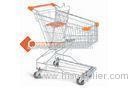 Chrome Plated Metal Supermarket Shopping Cart 100L Asian Design