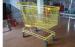 Yellow powder coating Wire Shopping carts Austrian design 180L