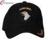 Black 101st AIRBORNE Military Baseball Hats , Pure Acrylic Curved Bill Army Baseball Caps
