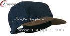 Denim Adjustable 4 Panel Fitted Baseball Hats with Pure Polyester