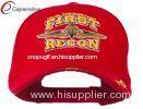 Red FIRST RECON Embroidered Military Baseball Hats with Velcro