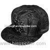 Acrylic Twill Fabric Custom Strapback Hats 6 Panel Baseball Caps SGS