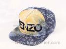 Allover Cotton KENZO Flat Brim Baseball Hats With 3D Embroidery