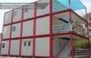 Three storey prefab container dormitory house with veranda and stairs , safe and durable