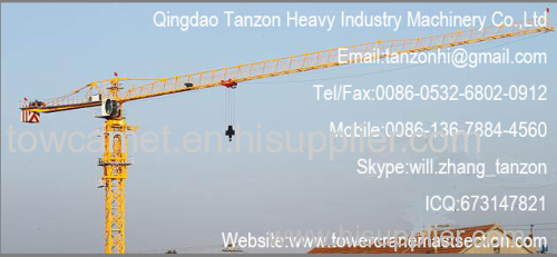 200m height China Topkit Tower Crane.12 tons Building Tower Crane
