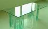 Commercial Reflective Flat Tempered Window Glass Heat Insulation , Polished Edge