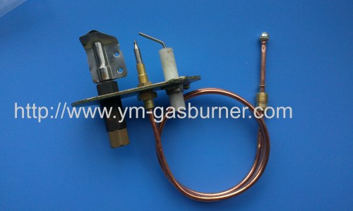 Gas Pilot assembly for indoor fireplace and heater