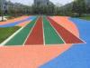 Non-static Rubber Playground Mats , Colored Rubber Granules Carpet