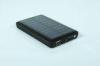 Black Solar USB Phone Charger / 5000mah Power Bank With LED Light