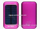 5000mah Pink Solar USB Phone Charger Universal For Mobile Phone