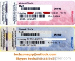 Win 7 Pro Coa Sticker - 100% Genuine Key - Wholesale Prices HP / Dell / Lenevo