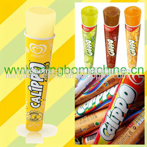 Calippo style ice lolly alumimum foil sealing machine