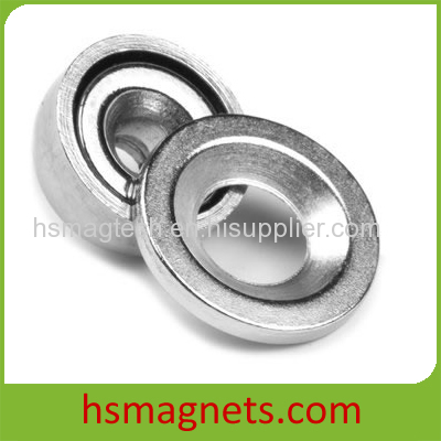 Pot Neodymium Magnet With Countersunk Screw Hole