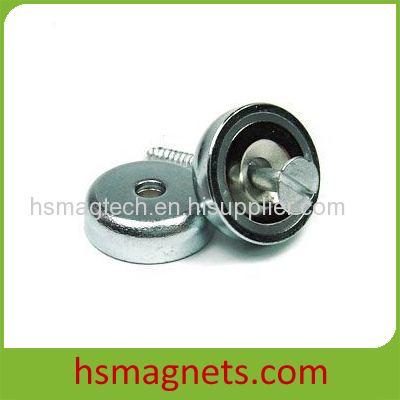 High Grade Rare Earth Sintered Neodymium Countersunk Pot Magnets