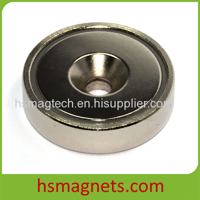 Rare Earth Permanent Neodymium Pot Magnet With Countersink hole