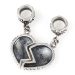 2014 Fashion Sterling Silver Dangle Mother Daughter Heart Charms European Style Wholesale