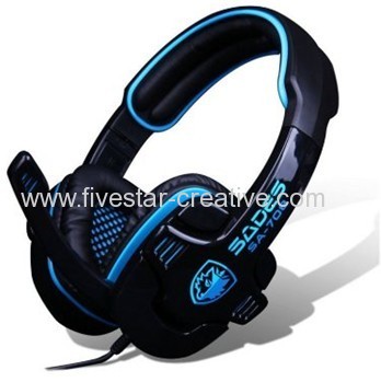 Sades SA708 Cool Stereo Wired Hi-Fi Pro Game Over-Ear Headset with Built-in Mic