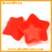 silicone cake cup mold star shape