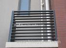 Dark Grey Wood Plastic WPC Wall Cladding Grid for Out Door Air Condition